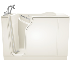 Gelcoat Value Series 30x52 Inch Walk-In Bathtub with Combination Air Spa and Whirlpool Massage System - Left Hand Door and Drain, 3052.409.CLL-PC