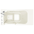 Gelcoat Value Series 30 x 52 -Inch Walk-in Tub With Combination Air Spa and Whirlpool Systems - Left-Hand Drain With Faucet, 3052.509.CLL