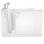 Gelcoat Value Series 30 x 52 -Inch Walk-in Tub With Combination Air Spa and Whirlpool Systems - Left-Hand Drain With Faucet, 3052.509.CLW