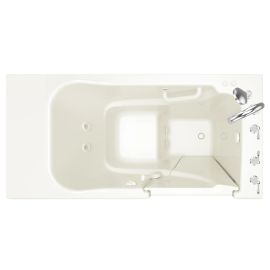 Gelcoat Value Series 30 x 52 -Inch Walk-in Tub With Combination Air Spa and Whirlpool Systems - Right-Hand Drain With Faucet, 3052.509.CRL
