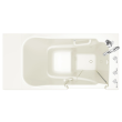 Gelcoat Value Series 30 x 52 -Inch Walk-in Tub With Soaker System - Right-Hand Drain With Faucet, 3052.509.SRL