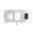 Gelcoat Premium Series 30 x 52 -Inch Walk-in Tub With Whirlpool System - Left-Hand Drain, 3052OD.105.WLW-PC