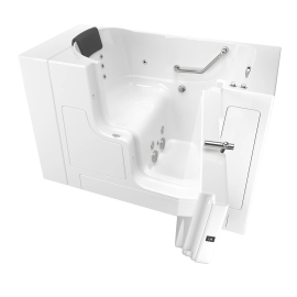 Gelcoat Premium Series 30 x 52 -Inch Walk-in Tub With Whirlpool System - Right-Hand Drain, 3052OD.105.WRW-PC