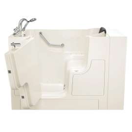 Gelcoat Premium Series 30 x 52 -Inch Walk-in Tub With Air Spa System - Left-Hand Drain With Faucet, 3052OD.109.ALL-PC