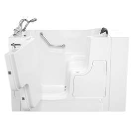 Gelcoat Premium Series 30 x 52 -Inch Walk-in Tub With Soaker System - Left-Hand Drain With Faucet, 3052OD.109.SLW-PC