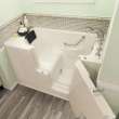 Gelcoat Premium Series 30 x 52 -Inch Walk-in Tub With Soaker System - Right-Hand Drain With Faucet, 3052OD.109.SRL-PC