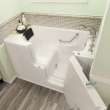 Gelcoat Premium Series 30 x 52 -Inch Walk-in Tub With Soaker System - Right-Hand Drain With Faucet, 3052OD.109.SRW-PC