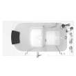 Gelcoat Premium Series 30 x 52 -Inch Walk-in Tub With Soaker System - Right-Hand Drain With Faucet, 3052OD.109.SRW-PC