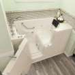 Gelcoat Premium Series 30 x 52 -Inch Walk-in Tub With Whirlpool System - Left-Hand Drain With Faucet, 3052OD.109.WLL-PC