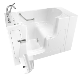 Gelcoat Value Series 30 x 52 -Inch Walk-in Tub With Air Spa System - Left-Hand Drain With Faucet, 3052OD.709.ALW-PC