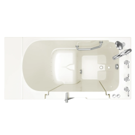 Gelcoat Value Series 30 x 52 -Inch Walk-in Tub With Air Spa System - Right-Hand Drain With Faucet, 3052OD.709.ARL-PC