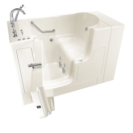 Gelcoat Value Series 30 x 52 -Inch Walk-in Tub With Combination Air Spa and Whirlpool Systems - Left-Hand Drain With Faucet, 3052OD.709.CLL-PC
