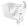 Gelcoat Value Series 30 x 52 -Inch Walk-in Tub With Combination Air Spa and Whirlpool Systems - Right-Hand Drain With Faucet, 3052OD.709.CRW-PC