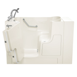 Gelcoat Value Series 30 x 52 -Inch Walk-in Tub With Soaker System - Left-Hand Drain With Faucet, 3052OD.709.SLL-PC