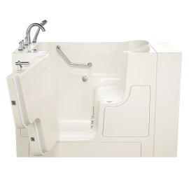 Gelcoat Value Series 30 x 52 -Inch Walk-in Tub With Whirlpool System - Left-Hand Drain With Faucet, 3052OD.709.WLL-PC