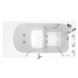 Gelcoat Value Series 30 x 52 -Inch Walk-in Tub With Whirlpool System - Right-Hand Drain With Faucet, 3052OD.709.WRW-PC