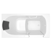 Gelcoat Premium Series 30 x 60 -Inch Walk-in Tub With Air Spa System - Right-Hand Drain, 3060.105.ARW