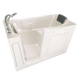 Gelcoat Premium Series 30 x 60 -Inch Walk-in Tub With Air Spa System - Left-Hand Drain With Faucet, 3060.109.ALL