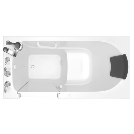Gelcoat Premium Series 30 x 60 -Inch Walk-in Tub With Air Spa System - Left-Hand Drain With Faucet, 3060.109.ALW