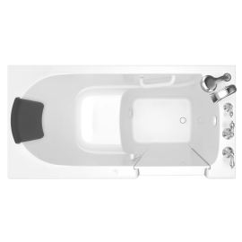 Gelcoat Premium Series 30 x 60 -Inch Walk-in Tub With Air Spa System - Right-Hand Drain With Faucet, 3060.109.ARW