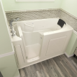 Gelcoat Premium Series 30 x 60 -Inch Walk-in Tub With Combination Air Spa and Whirlpool Systems - Left-Hand Drain With Faucet, 3060.109.CLL
