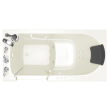 Gelcoat Premium Series 30 x 60 -Inch Walk-in Tub With Combination Air Spa and Whirlpool Systems - Left-Hand Drain With Faucet, 3060.109.CLL