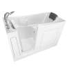 Gelcoat Premium Series 30 x 60 -Inch Walk-in Tub With Combination Air Spa and Whirlpool Systems - Left-Hand Drain With Faucet, 3060.109.CLW