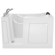 Gelcoat Premium Series 30 x 60 -Inch Walk-in Tub With Combination Air Spa and Whirlpool Systems - Left-Hand Drain With Faucet, 3060.109.CLW