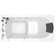 Gelcoat Premium Series 30 x 60 -Inch Walk-in Tub With Combination Air Spa and Whirlpool Systems - Left-Hand Drain With Faucet, 3060.109.CLW