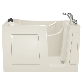 Gelcoat Premium Series 30 x 60 -Inch Walk-in Tub With Combination Air Spa and Whirlpool Systems - Right-Hand Drain With Faucet, 3060.109.CRL