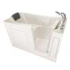 Gelcoat Premium Series 30 x 60 -Inch Walk-in Tub With Soaker System - Right-Hand Drain With Faucet, 3060.109.SRL