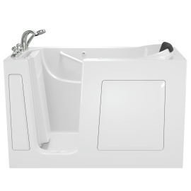 Gelcoat Premium Series 30 x 60 -Inch Walk-in Tub With Whirlpool System - Left-Hand Drain With Faucet, 3060.109.WLW