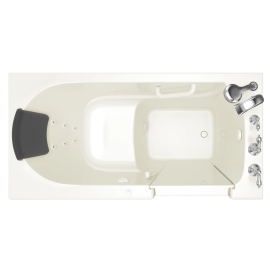 Gelcoat Premium Series 30 x 60 -Inch Walk-in Tub With Whirlpool System - Right-Hand Drain With Faucet, 3060.109.WRL
