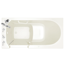 Gelcoat Value Series 30x60 Inch Walk-In Bathtub with Air Spa System - Left Hand Door and Drain, 3060.309.ALL