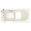 Gelcoat Value Series 30x60 Inch Walk-In Bathtub with Air Spa System - Left Hand Door and Drain, 3060.409.ALL-PC