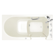 Gelcoat Value Series 30x60 Inch Walk-In Bathtub with Air Spa System - Right Hand Door and Drain, 3060.409.ARL-PC