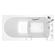 Gelcoat Value Series 30x60 Inch Walk-In Bathtub with Air Spa System - Right Hand Door and Drain, 3060.409.ARW-PC