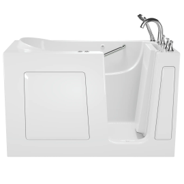 Gelcoat Value Series 60x30-Inch Walk-In Bathtub with Combination Whirlpool and Air Spa System - Right Hand Door and Drain, 3060.409.CRW-PC
