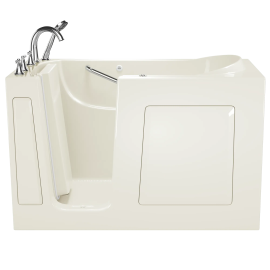 Gelcoat Value Series 60x30-Inch Walk-In Bathtub with Whirlpool Massage System - Left Hand Door and Drain, 3060.409.WLL-PC