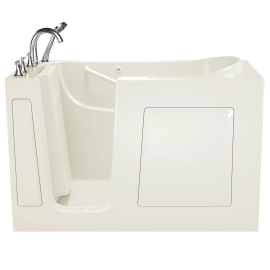 Gelcoat Value Series 30 x 60 -Inch Walk-in Tub With Combination Air Spa and Whirlpool Systems - Left-Hand Drain With Faucet, 3060.509.CLL