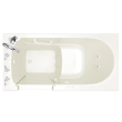 Gelcoat Value Series 30 x 60 -Inch Walk-in Tub With Combination Air Spa and Whirlpool Systems - Left-Hand Drain With Faucet, 3060.509.CLL