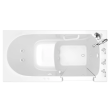 Gelcoat Value Series 30 x 60 -Inch Walk-in Tub With Combination Air Spa and Whirlpool Systems - Right-Hand Drain With Faucet, 3060.509.CRW