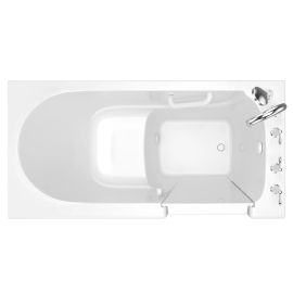 Gelcoat Value Series 30 x 60 -Inch Walk-in Tub With Soaker System - Right-Hand Drain With Faucet, 3060.509.SRW