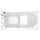Gelcoat Value Series 30 x 60 -Inch Walk-in Tub With Whirlpool System - Left-Hand Drain With Faucet, 3060.509.WLW