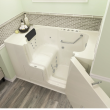 Gelcoat Premium Series 32 x 52 -Inch Walk-in Tub With Combination Air Spa and Whirlpool Systems - Right-Hand Drain, 3252OD.105.CRL-PC