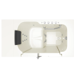 Gelcoat Premium Series 32 x 52 -Inch Walk-in Tub With Combination Air Spa and Whirlpool Systems - Right-Hand Drain, 3252OD.105.CRL-PC