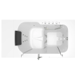 Gelcoat Premium Series 32 x 52 -Inch Walk-in Tub With Combination Air Spa and Whirlpool Systems - Right-Hand Drain, 3252OD.105.CRW-PC