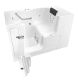 Gelcoat Premium Series 32 x 52 -Inch Walk-in Tub With Whirlpool System - Left-Hand Drain, 3252OD.105.WLW-PC