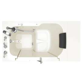 Gelcoat Premium Series 32 x 52 -Inch Walk-in Tub With Air Spa System - Left-Hand Drain With Faucet, 3252OD.109.ALL-PC
