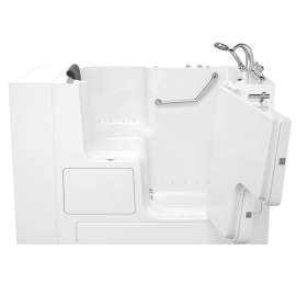 Gelcoat Premium Series 32 x 52 -Inch Walk-in Tub With Air Spa System - Right-Hand Drain With Faucet, 3252OD.109.ARW-PC
